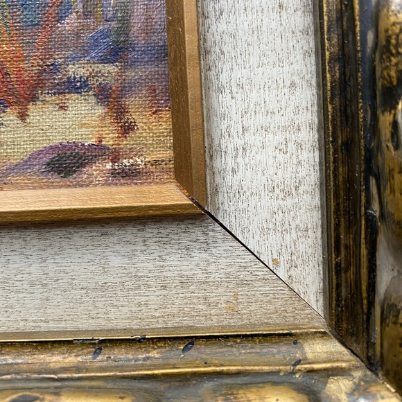 Vintage Rachel Stearns Canvas Painting #974 Mud Hen Nesting - Picture 8 of 9